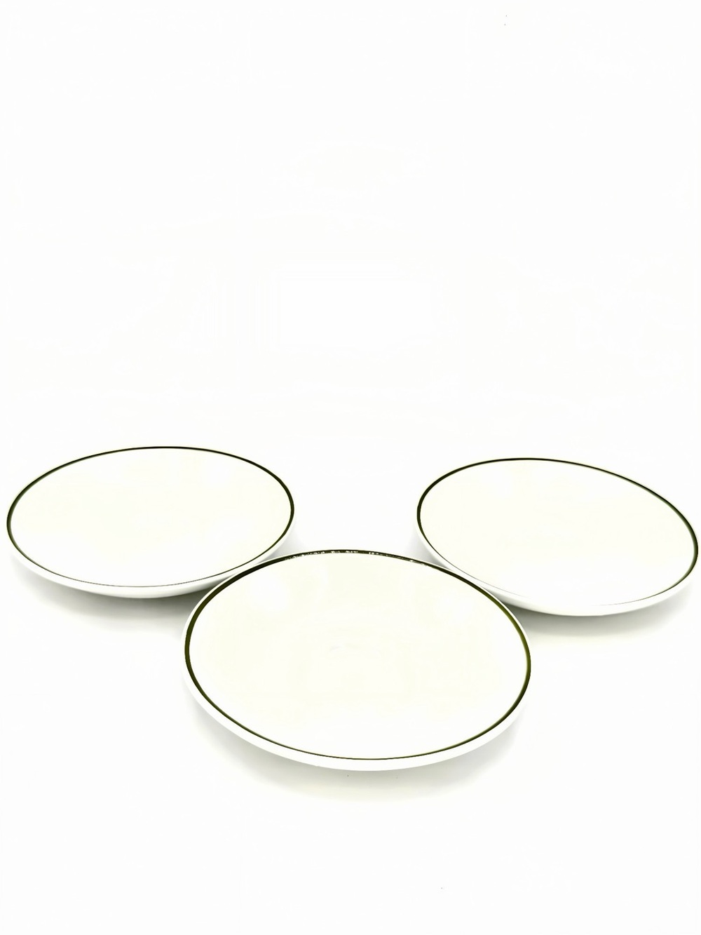 EUC Authentic Tiffany & Co. Staffordshire Gardens Set of 3 White Ceramic Plates